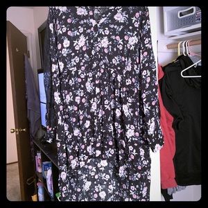 Beautiful High Low long sleeve baby doll blouse